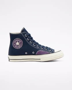 Converse Nautical Prep Chuck 70 Férfi Magasszárú Obszidián/Rózsaszín | QPSZUWL-HU